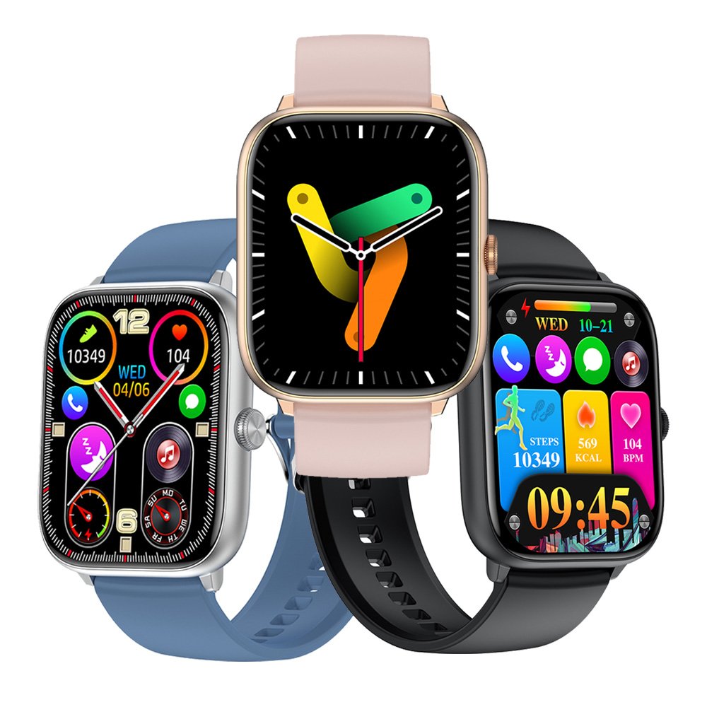 Luxury AMOLED screen Rotatable control smartwatch BT calling heart rate monitor watch sport wrist smart watch men